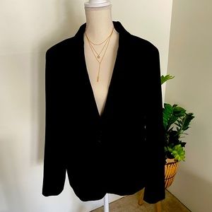 Black single chest jacket Merona brand size extra large